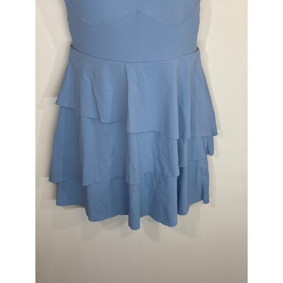 Halara Softly zero Airy Tiered Ruffle Mini Slip Dance‎ Active Dress UPF50+ Sz. S - Picture 5 of 14